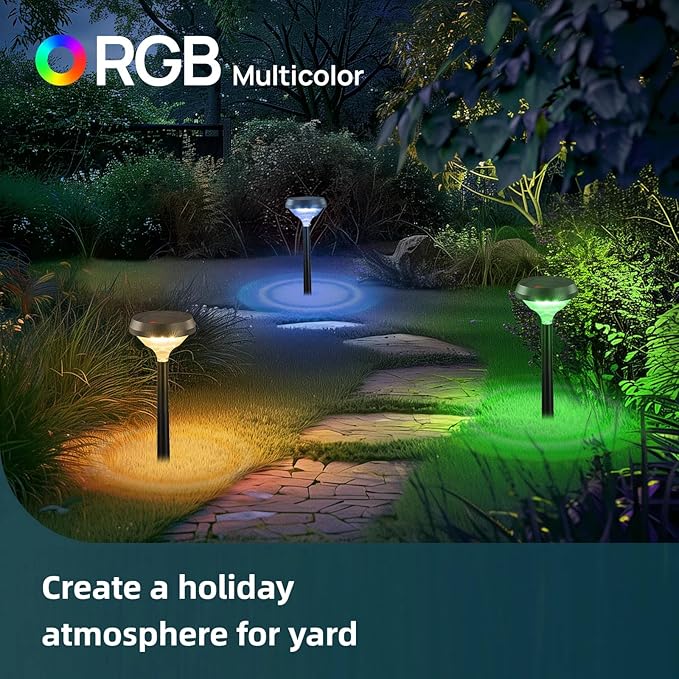 Linkind Smart Solar Spot Lights Outdoor SL5C+Solar Pathway Lights 16 Pack