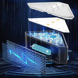 ROSHWEY Solar Step Lights Outdoor Waterproof, 8 Pack Triangle Solar Stair Lights for Outside, LED Deck Light | Lumora
