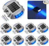 VOLISUN Solar Deck Lights Driveway Dock Lights, 8-Pack Led IP68 Waterproof Outdoor Warning Step Lights for Driveway | Lumora
