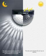 OTHWAY Solar Fence Post Lights Wall Mount Decorative Deck Lighting (Black, 6 Packs) | Lumora