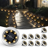 SOLPEX Mini Solar Ground Lights, 10 Pack Solar Lights Outdoor Waterproof, Pathway Lights Solar Powered, Solar | Lumora