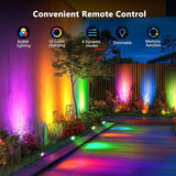OurLeeme Landscape Lighting - 120V RGB Colored Halloween Spotlight, LED Spotlights Outdoor Waterproof Yard Stake | Lumora