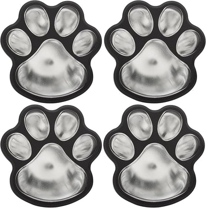 GreaterGood Paw Print Solar Ground Lights Outdoor LED Pathway Lights Color Changing Waterproof Garden Decor for Animal Lovers (Multi-Color, One Size)