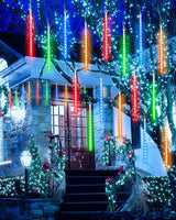 Flacchi Multicolor 20 Tubes Meteor Shower Icicle Light 480 LED Raindrop Lights with Timer - Outdoor String Light | Lumora