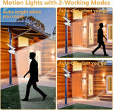 Camping Motion Sensor Light Solar Powered(2pcs), FREE 100-Week Replacement/Refund, Solar Motion Lights Outdoor | Lumora