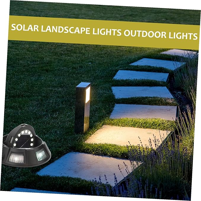 4Pcs Solar Ground Lights Outdoor In-ground Landscape Pathway Walkway Lighting for Garden Patio Backyard Lawn Side | Lumora