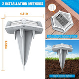 VOLISUN Solar Driveway Lights Dock Outdoor Waterproof Marker Lights,12 Pack Solar Deck Lights 2 Colors in 1 Led | Lumora
