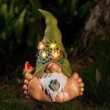 Solar Turtle Garden Statue with Bunny and LED Succulent Flowers – Outdoor Lawn Decor with Lights, Cute Animal Yard | Lumora
