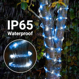 Solar Rope Lights, 2 Packs Total 132ft 400LED Solar String Lights, 8 Modes Waterproof Solar Powered Outdoor Light | Lumora