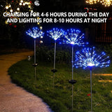 YOTOZU 4 PCS Solar Firework Light, Outdoor Solar Garden Decorative Lights 120 LED Powered 40 Copper Wires String | Lumora