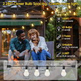 100FT A39 Outdoor String Light Bundle with Dimmer Plug for Patio Backyard Garden Decor | Lumora