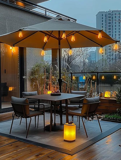 Outdoor Patio String Lights 200ft: ST38 LED Shatterproof Bulbs 3 Modes Button Control - Waterproof Connectable Lights - Wedding Bistro Party Gazebo Backyard Decorative