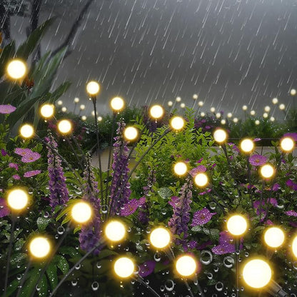 Solar Lights Outdoor-2Pack 16LEDs Solar Garden Firefly Lights Outside,Solar Powered Light Outdoor and Garden Decorative IP65 Waterproof,Yard Patio Pathway Decor,Gardening Gifts for Women,Warm White