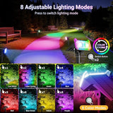LETMY Solar Spot Lights Outdoor Waterproof with Bigger LED, 4 Pack 135°Adjustable Solar Lights Outdoor, 2-in-1 Wall | Lumora