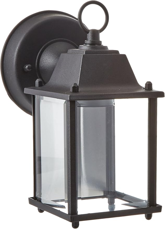 Trans Globe Lighting 40455 BK Outdoor Patrician 8" Wall Lantern, Black | Lumora