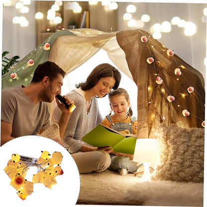 Zerodeko 1set Led Sheep String Lights Cute Animal Design for Festive Decoration Warm White for Parties and Home Decor Battery Not Included