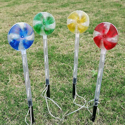 Solar Garden Lights Candy Cane Lights, 4 Cute Christmas Lollipop Pathway Lights with Stakes, Waterproof Outdoor Solar Pathway Lights for Christmas Decoration, Yard, Yard, Lawn (Color : Color)