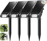 EZVALO Solar Spot Lights Outdoor IP67 Waterproof, Adjustable Solar Landscape Lights, 3 Lighting Modes Solar | Lumora