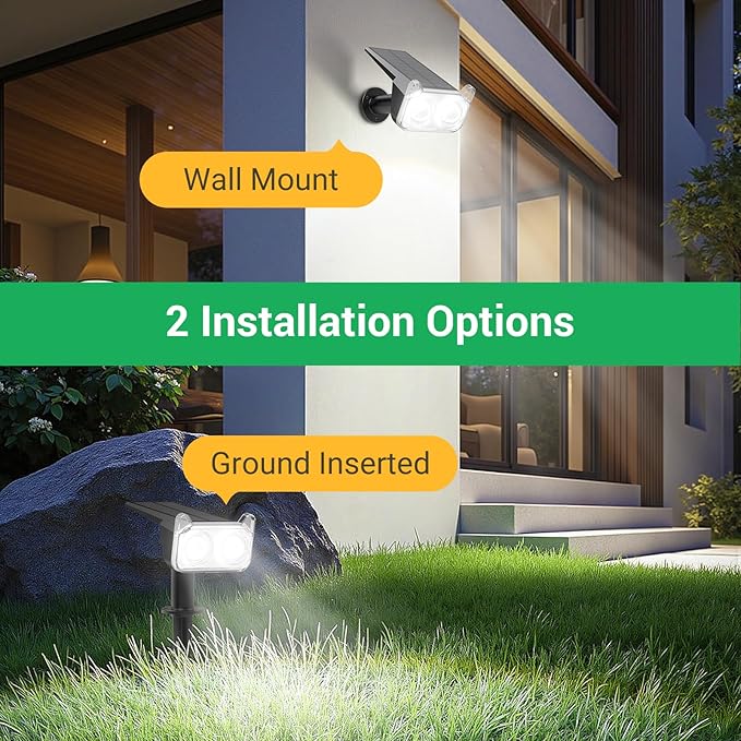 WdtPro Solar Spot Lights Outdoor for Tree, Sign, Mailbox, Solar Lights Outdoor Waterproof, Bright Landscape | Lumora