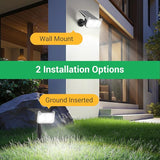 WdtPro Upgraded Bright Solar Lights Outdoor Waterproof, Auto ON/Off Solar Spot Lights Outdoor, Dusk to Dawn | Lumora
