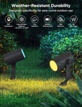 APPECK Smart Outdoor Spot Lights 24W, RGBCW Color Changing Landscape Lights 4 Pack, IP65 Waterproof Low Voltage | Lumora