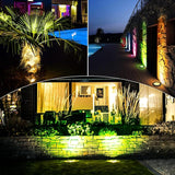 Landscape Lighting - 10W RGB Landscape Lights with Color Changing, 12V-24V Waterproof Outdoor In-Ground Lights for | Lumora