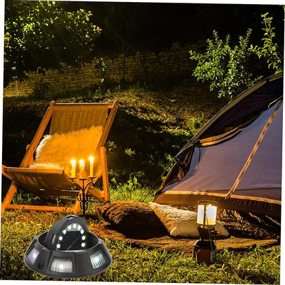 Mipcase 4pcs Solar Ground Lights Outdoor Decorative Pathway Lights Solar Garden for Patio Lawn Walkway