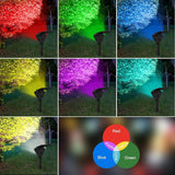 T-SUN Solar Spotlights Outdoor, Color Changing Landscape Lights, Halloween Lights Outdoor IP65 Waterproof Landscape | Lumora