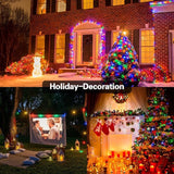 C7 LED Christmas Lights - 25FT Outdoor Multicolor String Lights, Vintage Hanging Decor for Roofline, Xmas Tree | Lumora