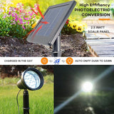 SUNLONG Solar Spotlights Outdoor Waterproof Bright Solar Wall Light Led Security Flood Light Solar Powered for Flag | Lumora