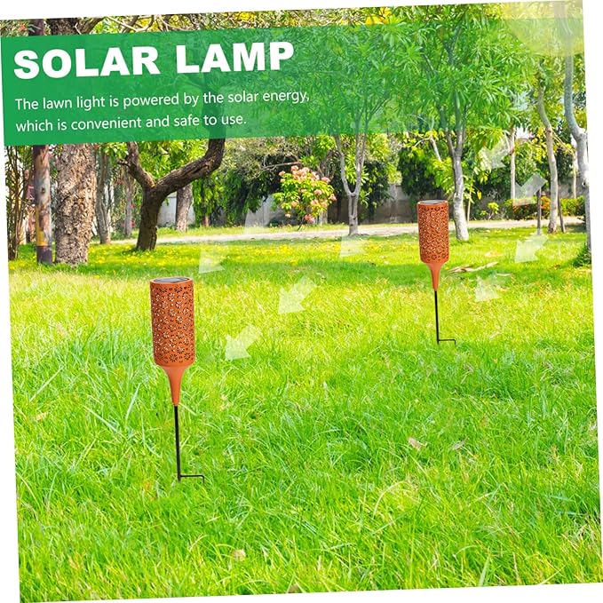 Solar Garden Light Outdoor Creative Iron Chrysanthemum Solar Pathway Light for Yard Decor Waterproof Landscape Lighting for Patios and Pathways