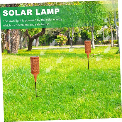 Solar Garden Light Outdoor Creative Iron Chrysanthemum Solar Pathway Light for Yard Decor Waterproof Landscape Lighting for Patios and Pathways