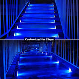 VOLISUN Solar Stair Lights 16 Pack, Solar Step Lights Outdoor, Halloween Light, LED Outdoor Step Light,Outdoor | Lumora