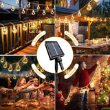Solar Outdoor Garden Twine String Lights,LED Patio Lights with Solar/USB Dual Power Supply Design, With 20 | Lumora