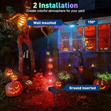 Solar Color Changing RGB Spot Lights Outdoor, 10 Pack/7 Lighting Modes Multicolor Outdoor Lights for Yard | Lumora
