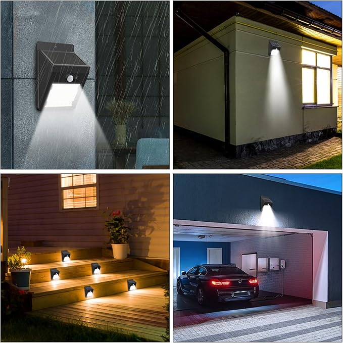 Solar Light Replacement Top Square Panel with Rechargeable Warm White LED for Outdoor Lamps Garden Decor DIY Lampshade 2/4 Pack, Black(2pcs)