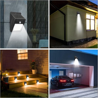 Solar Light Replacement Top Square Panel with Rechargeable Warm White LED for Outdoor Lamps Garden Decor DIY Lampshade 2/4 Pack, Black(4pcs)