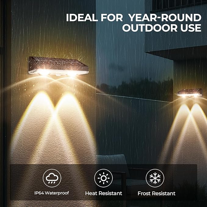 Solar Fence Lights Outdoor 12 Pack – IP65 Waterproof Wireless Solar Deck Lights with 9 Color Modes, 80 Lumen Bright | Lumora