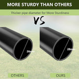 2 Pack String Light Poles for Outside, 10.5 Ft Outdoor String Light Poles for String Lights, Backyard Patio Light | Lumora