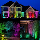 SUNVIE RGBW Well Lights Landscape LED In Ground Color Changing Low Voltage Well Lights 12-24V Waterproof Outdoor | Lumora