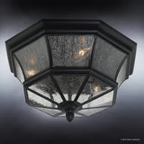 Urban Ambiance Luxury Colonial Outdoor Ceiling Light, Medium Size: 8" H x 15.25" W, with Tudor Style Elements | Lumora