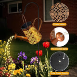 Solar Watering Can with Lights, Large Waterproof Solar Garden Lights Outdoor Garden Decor Metal Solar Powered | Lumora