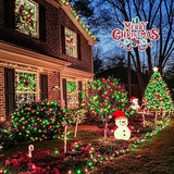 JMEXSUSS 200 LED Red White and Green Christmas Lights Outdoor, 66ft String Lights Indoor Clear Wire, Christmas Tree | Lumora