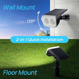 Consciot Solar Spot Lights Outdoor Waterproof, 24 LED Dusk-to-Dawn Solar Outdoor Lights, 2 in 1 Adjustable Wall | Lumora