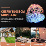 DOITOOL Solar-Powered Cherry Blossom String Lights Outdoor Flower Shape Lamp LED Multi-Color Patio Garden Festival | Lumora