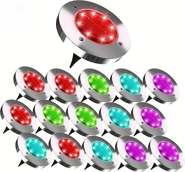 Outdoor Solar Ground Lights, Solar Lawn Lights, Bright and Colorful Solar Lights, Suitable for Paths, Gardens | Lumora