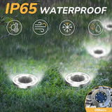 INCX Solar Ground Lights, 24 Pack Solars Light Outdoor Waterproof, Solar Garden Lights Landscape Lighting for Patio | Lumora