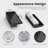 Solar Fence Lights Outdoor, 50 LM Solar Deck Lights 9 Fixed Colors & Color Changing Waterproof IP65 Step Light for | Lumora