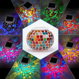Color Changing Mosaic Solar Light Led Garden Lights，echargeable Solar Table Lights Outdoor Waterproof Solar Night | Lumora