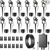 All-in-One Outdoor Low Voltage Landscape Lighting Kit, LED Landscape Spot Lights with 60W Transformer and 65FT | Lumora